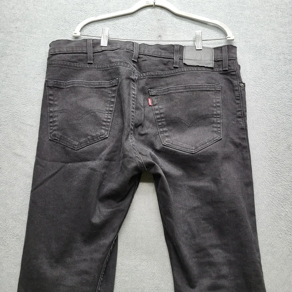 Levi's 512 Men‎ Jeans 38X32 Black Denim Slim Taper Fit 30